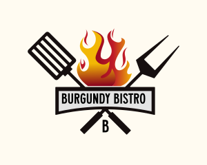 Barbecue Grill Cuisine logo design