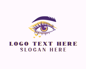 Eyelash Perm - Makeup Artist Salon logo design