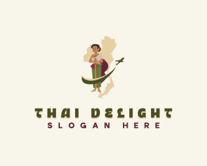 Thailand - Woman Thailand Tourism logo design