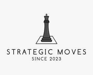Tactic - Chess Piece King logo design