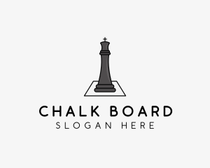 Chess Piece Crown  logo design