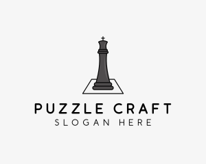 Chess Piece Crown  logo design