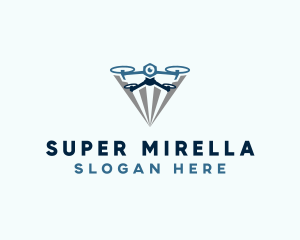 Aerial - Surveillance Camera Drone logo design