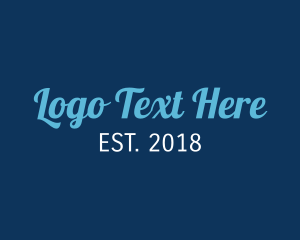 Text - Modern Stylish Script logo design