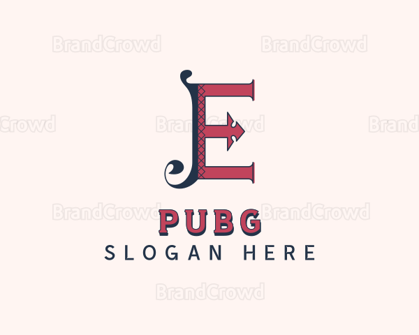 Stylish Tailoring Letter E Logo