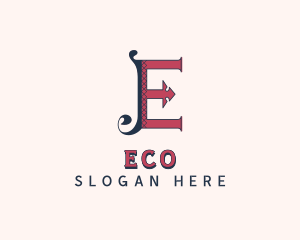 Stylish Tailoring Letter E Logo
