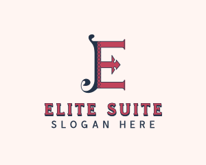 Stylish Tailoring Letter E logo design