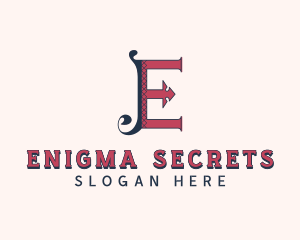 Stylish Tailoring Letter E logo design