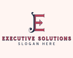 Stylish Tailoring Letter E logo design