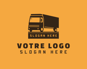 Truck Cargo Logistics Logo