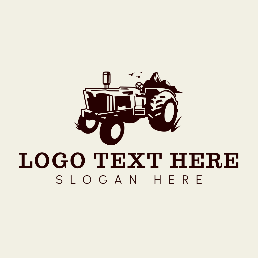 Vintage Farm Tractor Logo | BrandCrowd Logo Maker | BrandCrowd | BrandCrowd