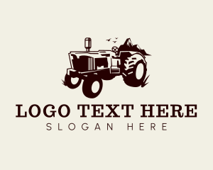Vintage - Vintage Farm Tractor logo design