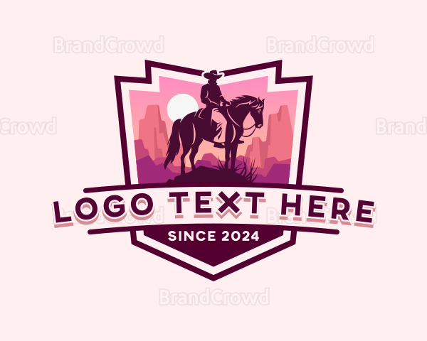 Desert Adventure Cowboy Logo