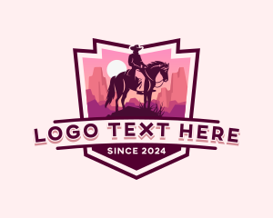 Cowboy - Desert Adventure Cowboy logo design