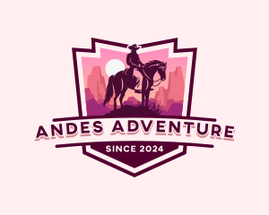 Desert Adventure Cowboy logo design