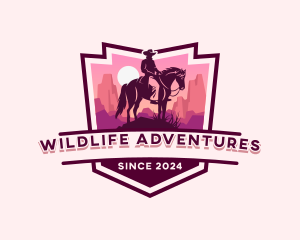 Desert Adventure Cowboy logo design