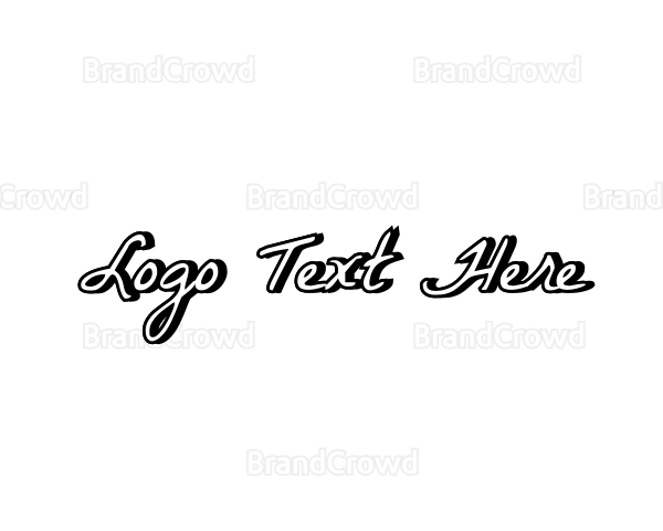 Stylish Handwriting Text Logo