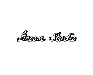 Groom - Stylish Handwriting Text logo design