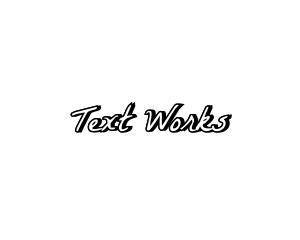 Text - Stylish Handwriting Text logo design