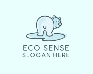Climate - Polar Bear Cartoon logo design