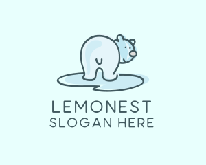 Conservation - Polar Bear Cartoon logo design