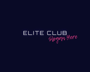 Club - Lounge Club Wordmark logo design