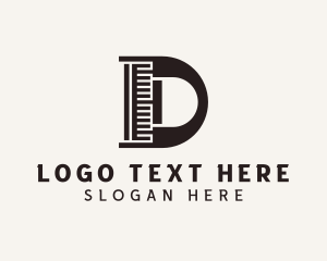 Measurement - Industrial Construction Letter D logo design