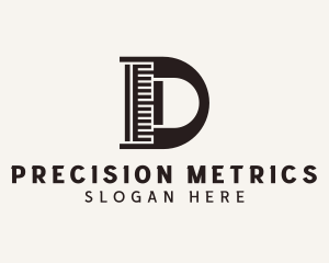 Measurement - Industrial Construction Letter D logo design