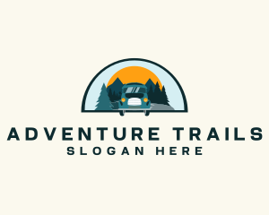 Travel Tourist Van logo design