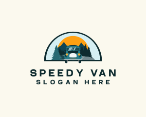 Van - Travel Tourist Van logo design
