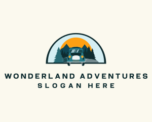 Travel Tourist Van logo design