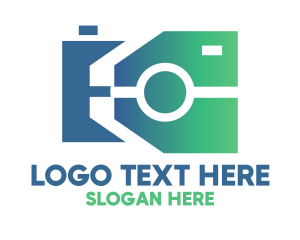 Youtube - Gradient Camera Technology logo design