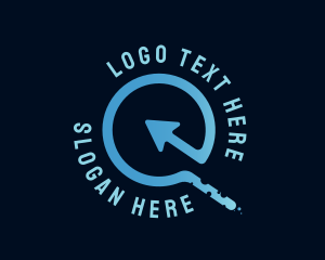 Innovation - Pointer Arrow Letter Q logo design