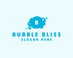 Sparkle Bubbles Cleaning  logo design