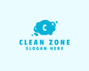 Sparkle Bubbles Cleaning  logo design