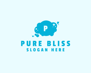 Sparkle Bubbles Cleaning  logo design