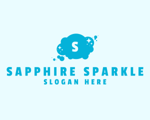 Sparkle Bubbles Cleaning  logo design