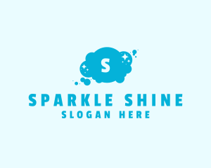 Sparkle Bubbles Cleaning  logo design