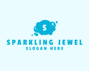 Sparkle Bubbles Cleaning  logo design