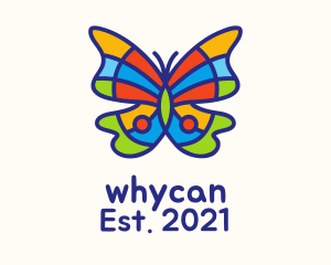 Butterfly - Colorful Symmetrical Butterfly logo design