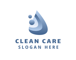Hygienic - Blue Droplet Hygiene logo design