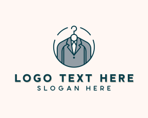 Custom Apparel - Suit Fashion Tailoring logo design