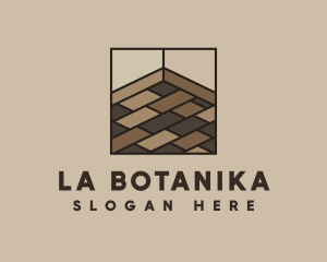 Geometric Wooden Flooring Logo