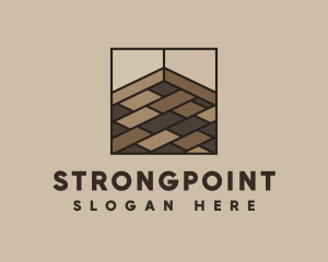 Geometric Wooden Flooring Logo