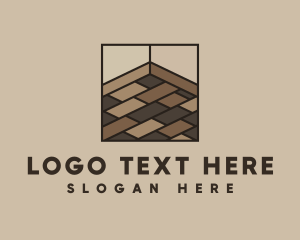 Geometric Wooden Flooring Logo