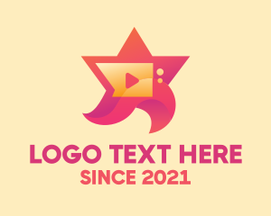 Youtube - Star Video Vlogger logo design