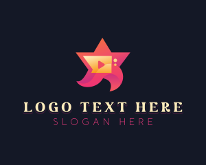 Vlogger - Star Video Vlogger logo design