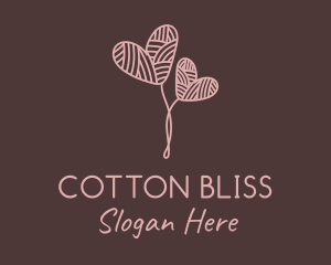 Cotton - Crochet Heart Knitwork logo design