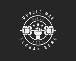 Bodybuilding - Dumbbell Bodybuilder Gym logo design