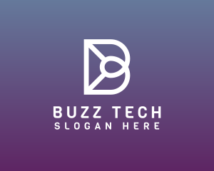 Tech Business Company Letter B logo design